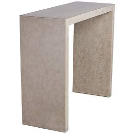 Image5 of Craig 38" Wide Modern Gray Finish Console Table more views