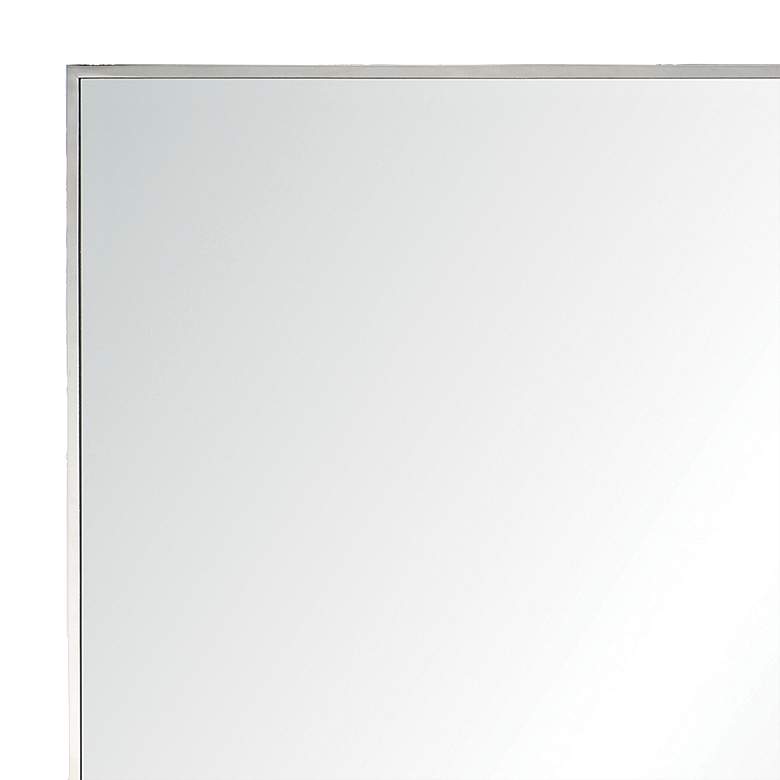 Image 3 Crake Polished Stainless Steel 24 inch x 36 inch Rectangular Wall Mirror more views