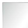 Crake Polished Stainless Steel 24" x 36" Rectangular Wall Mirror