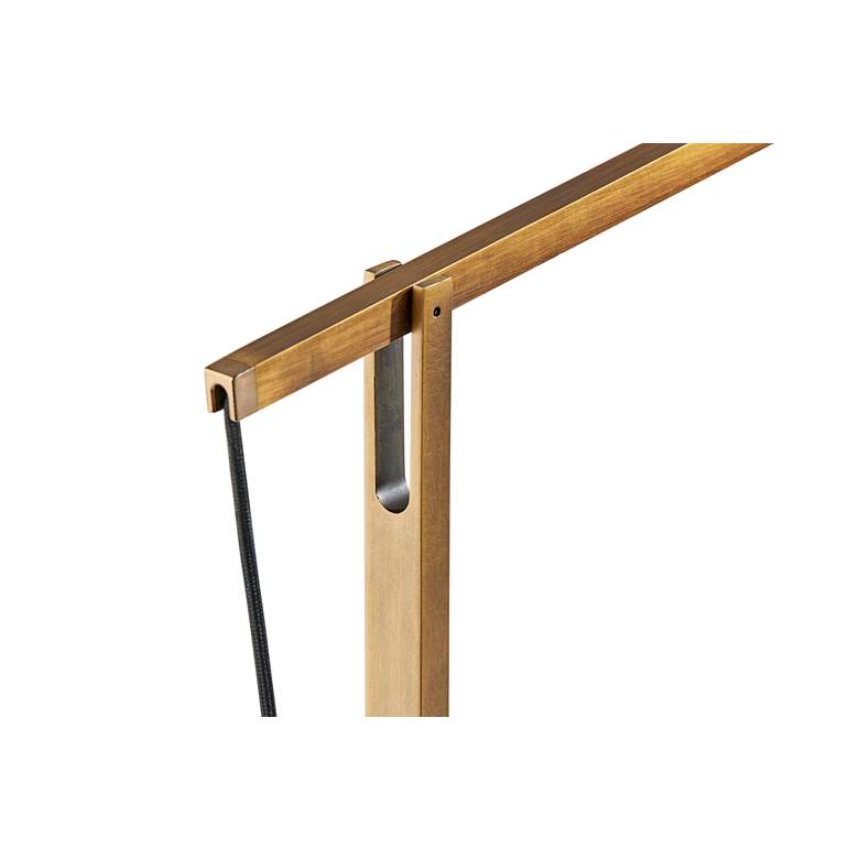 Image 3 Crane Brass Touch Desk Lamp with USB Port Wireless Charging more views