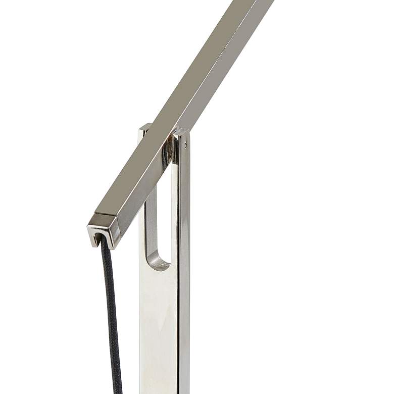 Image 2 Crane Nickel Touch Desk Lamp with USB Port Wireless Charging more views