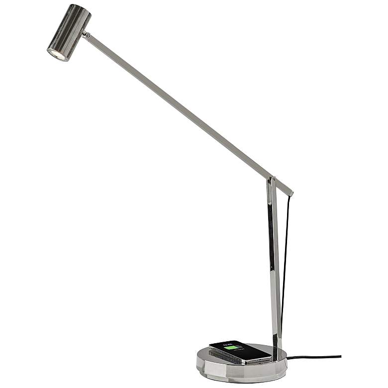 Image 7 Crane Nickel Touch Desk Lamp with USB Port Wireless Charging more views