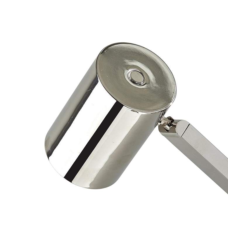 Image 5 Crane Polished Nickel Metal Touch Task Floor Lamp more views