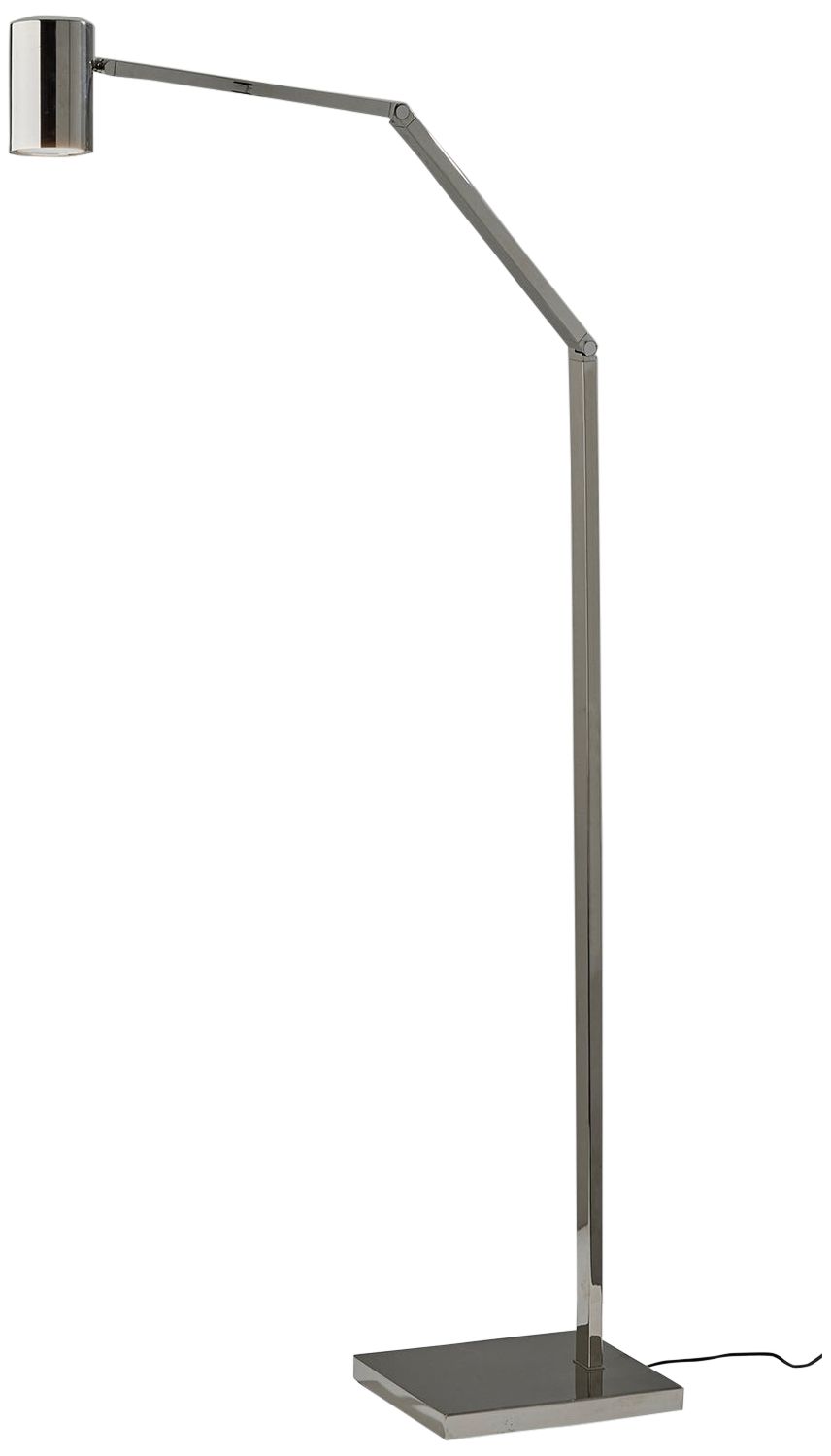 Crane Polished Nickel Metal Touch Task Floor Lamp in scene