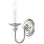 2_Cranford 5-in W 1-Light Brushed Nickel Candle Wall Sconce