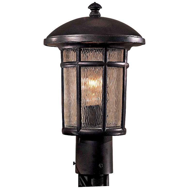 Image 1 Cranston Collection 14 3/4" High Post Mount Outdoor Light