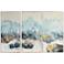 Crashing Waves 48" High 3-Piece Framed Canvas Wall Art Set