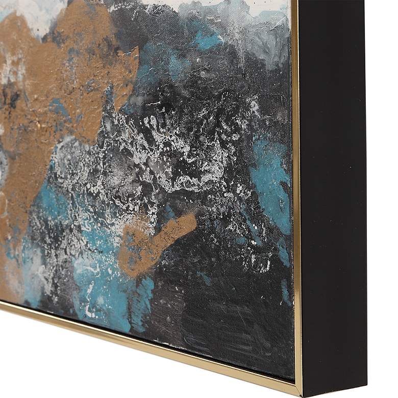 Image 4 Crashing Waves 48" High 3-Piece Framed Canvas Wall Art Set more views