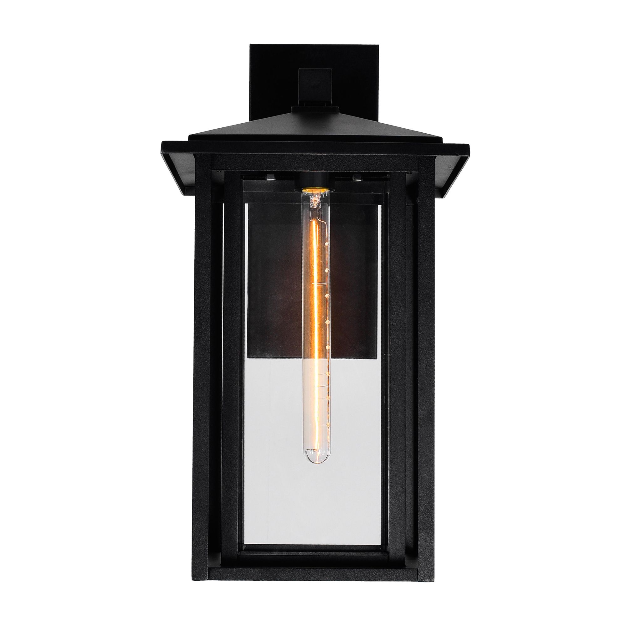 Image 3 Crawford 1 Light 11in Black Outdoor Wall Light more views