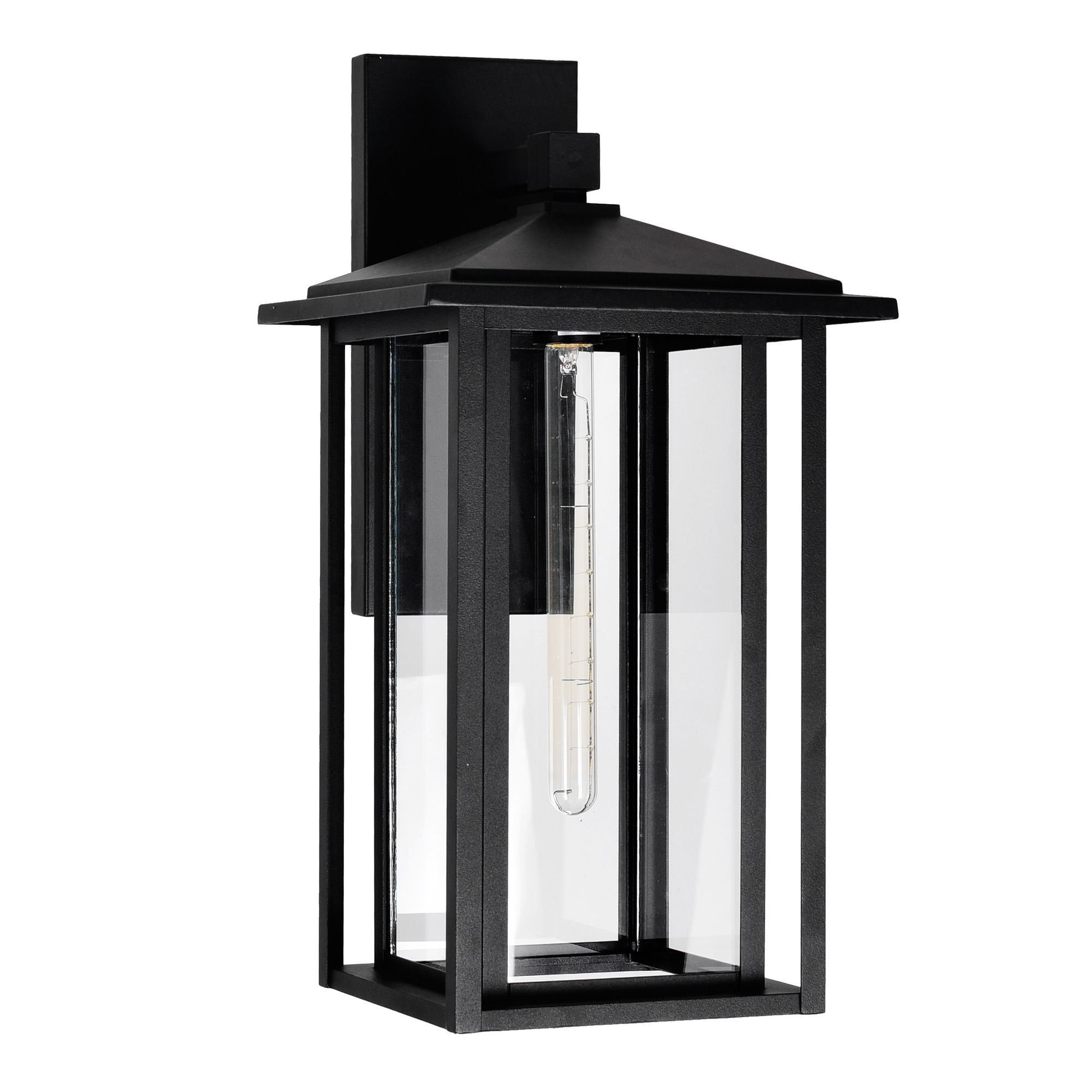 Image 5 Crawford 1 Light 11in Black Outdoor Wall Light more views