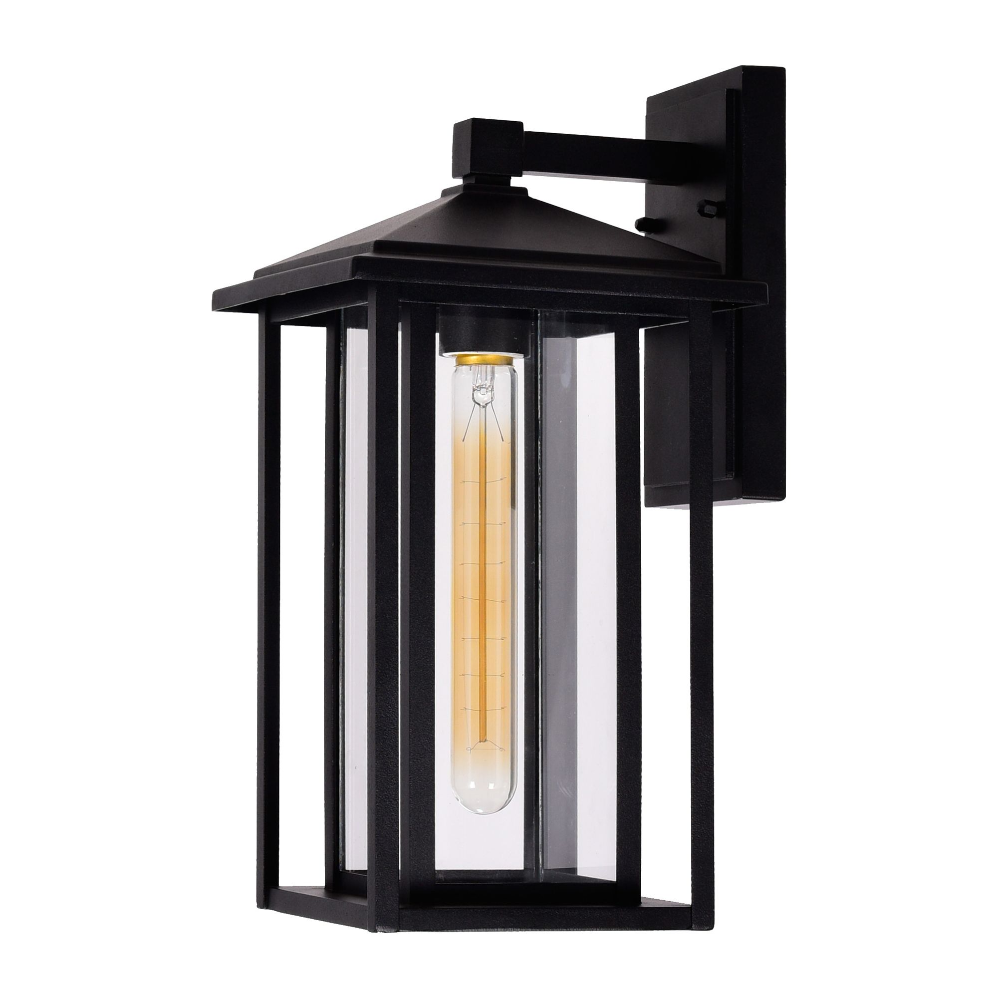 Image 5 Crawford 1 Light 7in Black Outdoor Wall Light more views