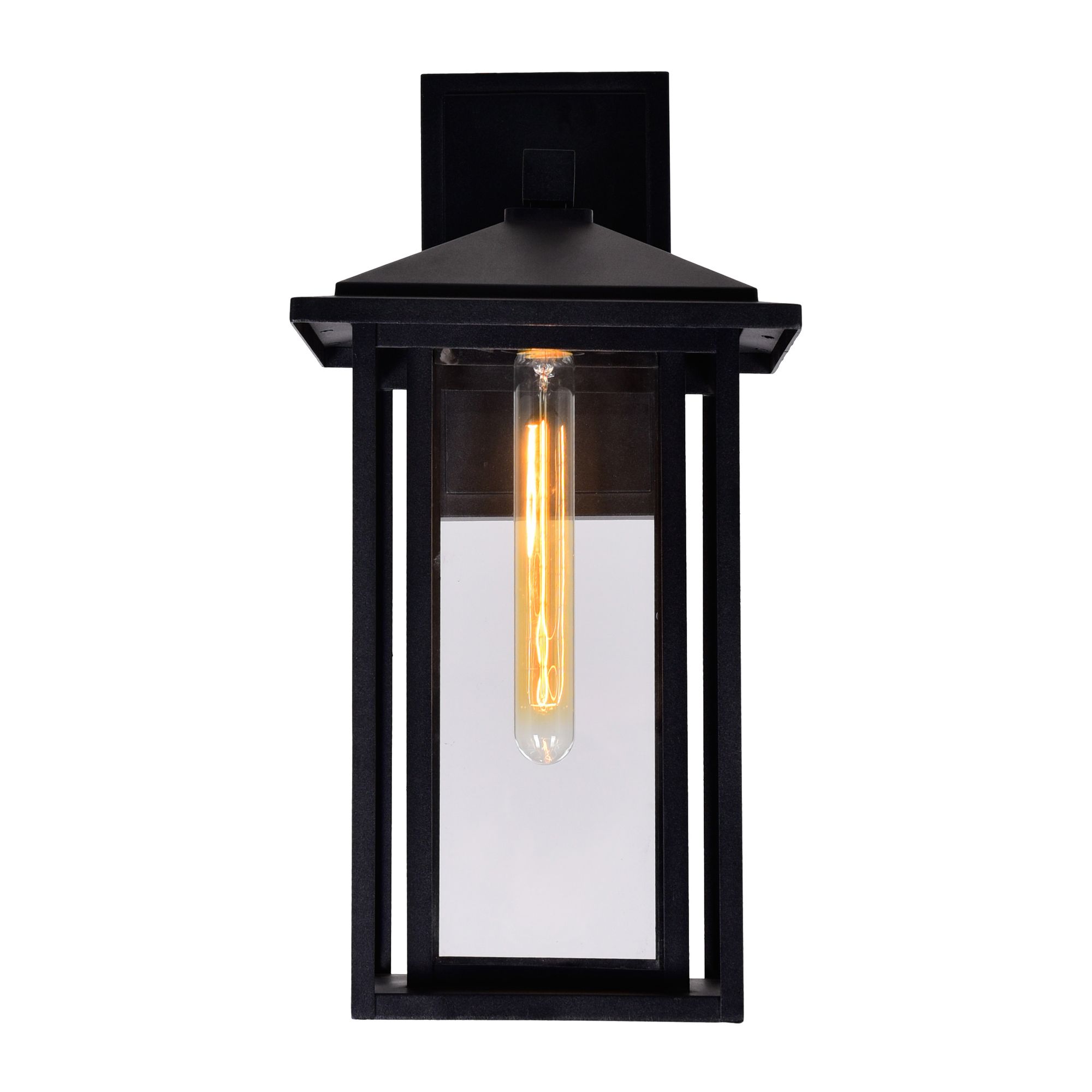 Image 4 Crawford 1 Light 9in Black Outdoor Wall Light more views