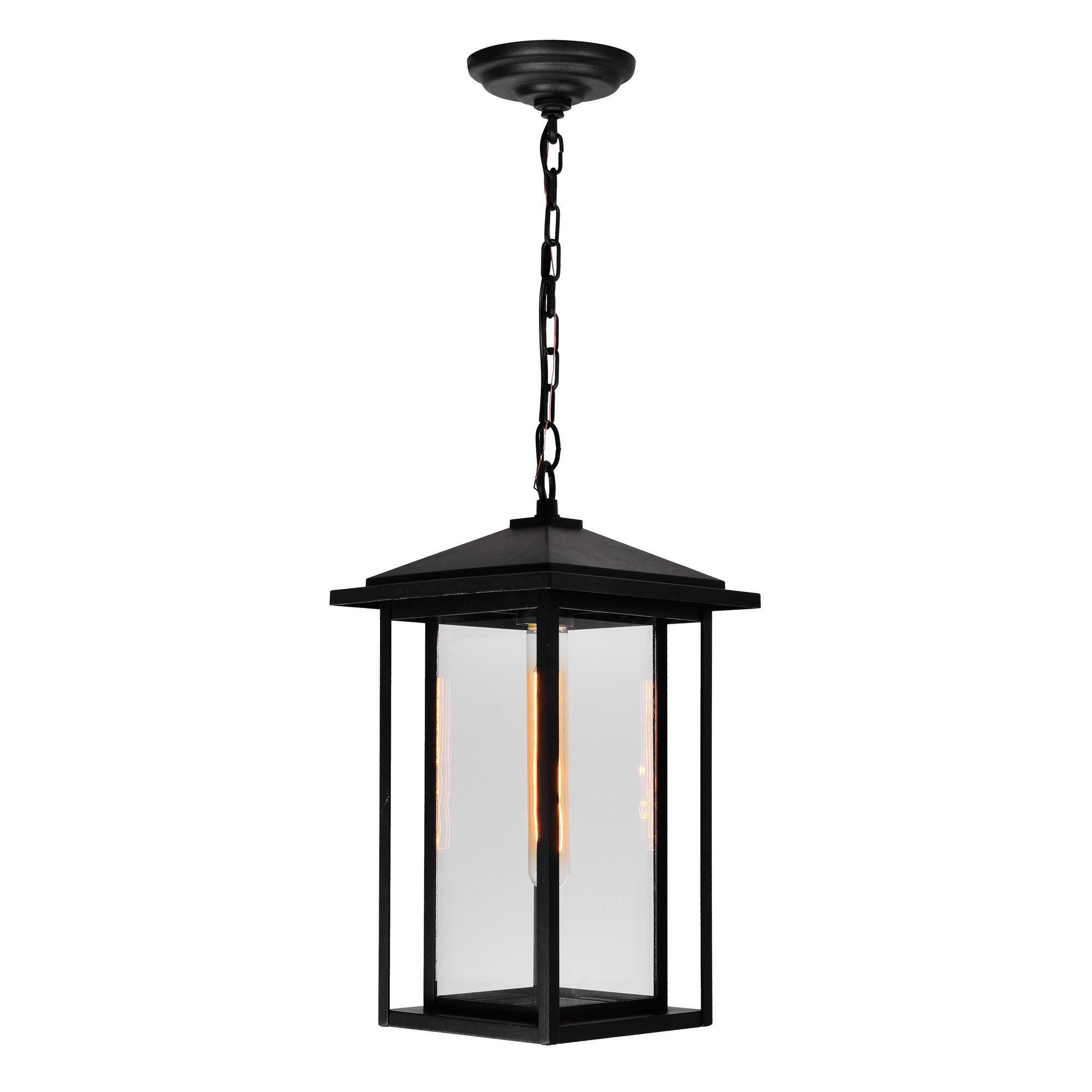 Image 2 Crawford 1 Light Black Outdoor Pendant more views