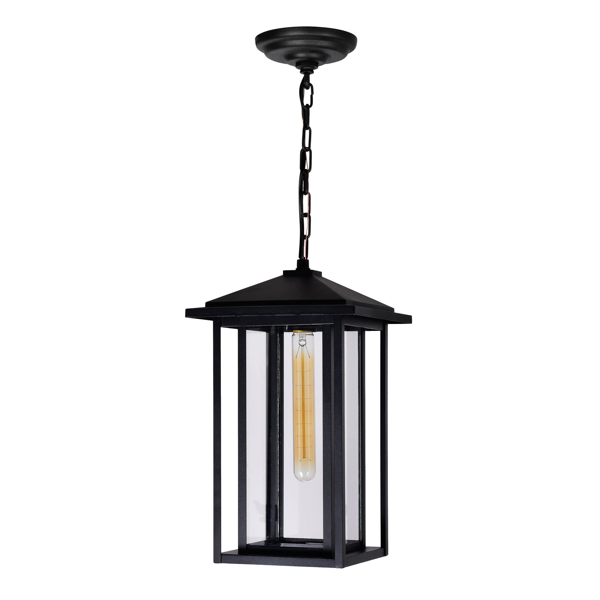 Image 5 Crawford 1 Light Black Outdoor Pendant more views