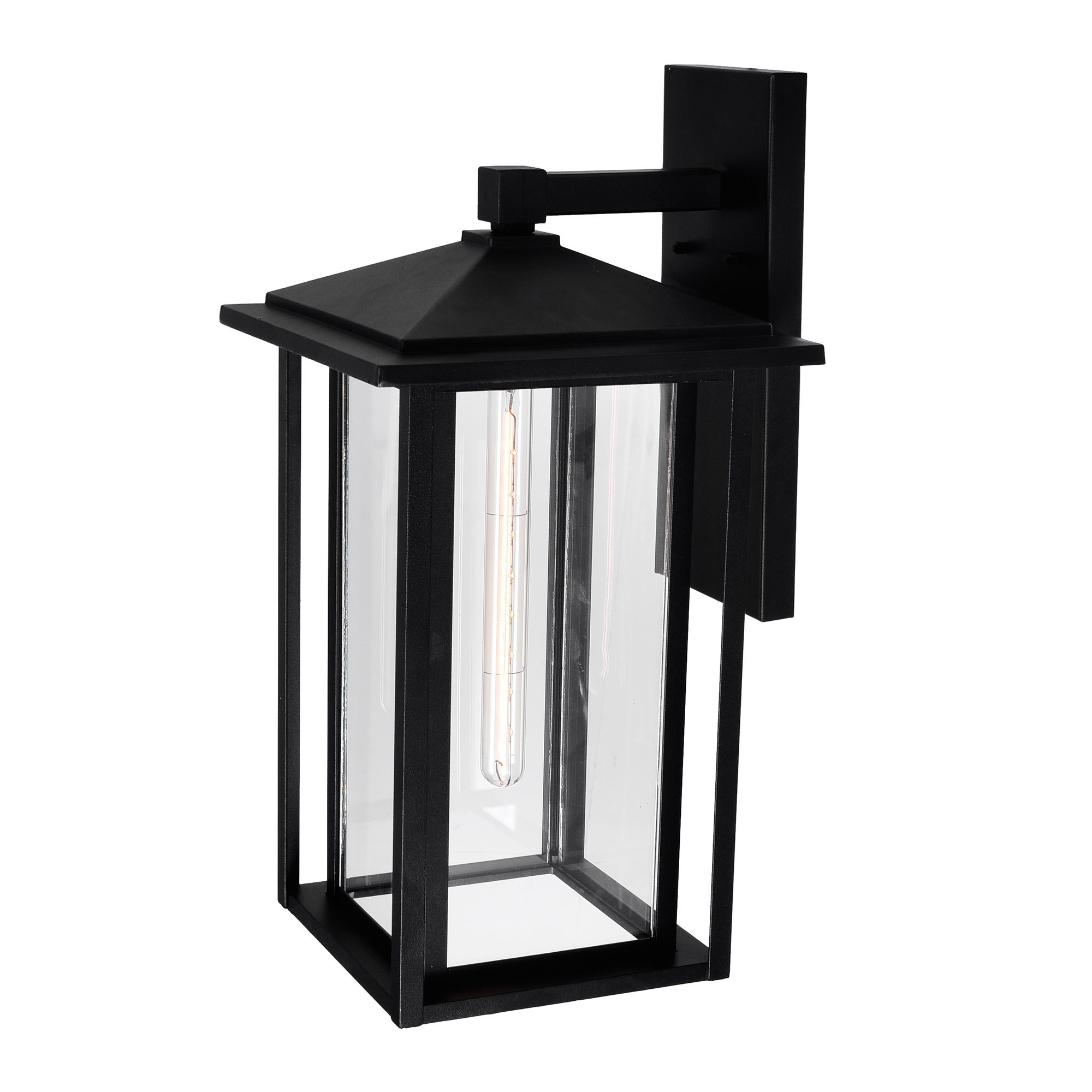 Image 2 Crawford 1 Light Black Outdoor Wall Light more views