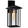 Crawford 1 Light Black Outdoor Wall Light