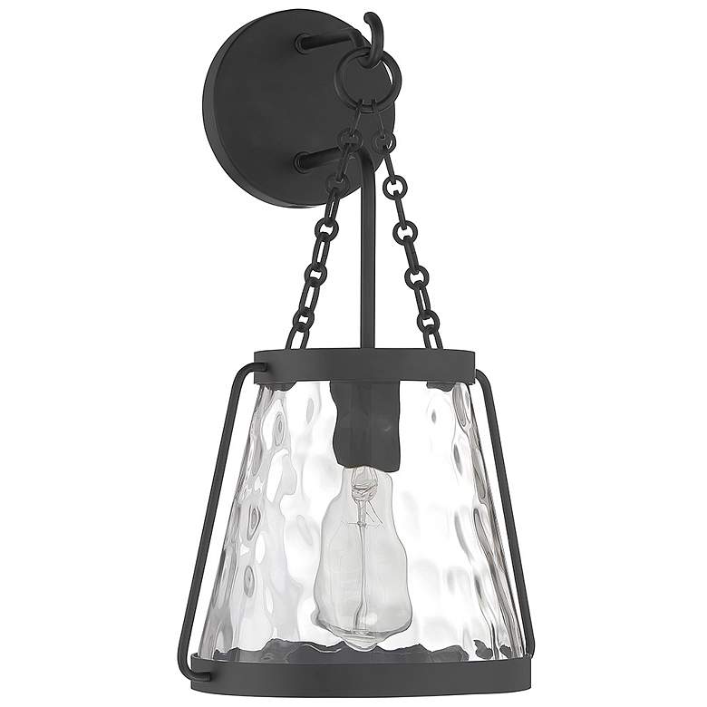 Image 2 Crawford 1-Light Wall Sconce in Matte Black more views