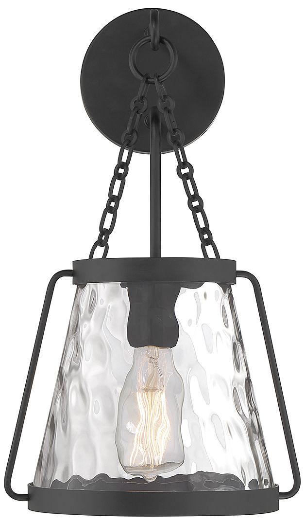 Image 3 Crawford 1-Light Wall Sconce in Matte Black more views