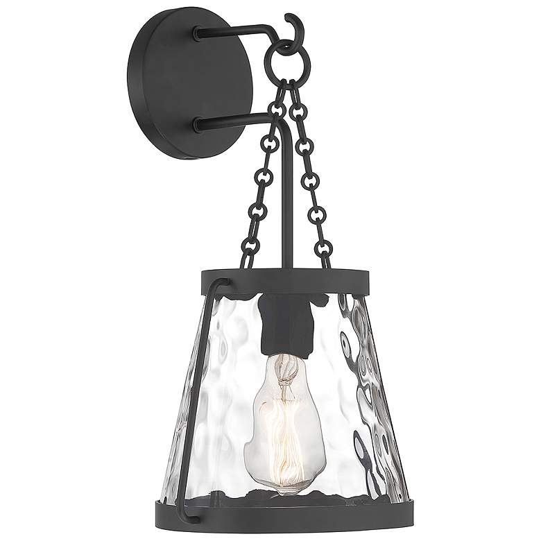 Image 4 Crawford 1-Light Wall Sconce in Matte Black more views