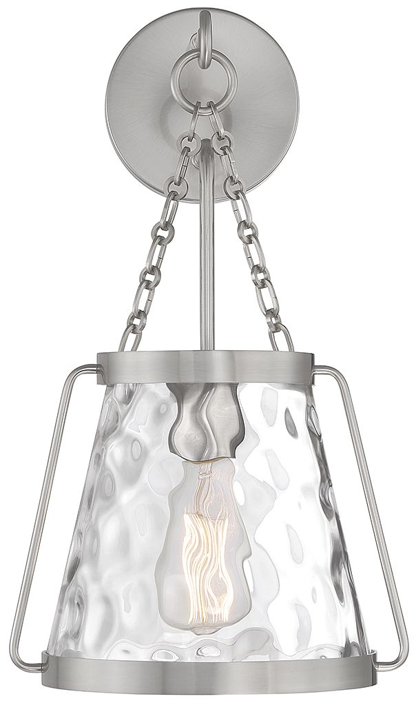 Image 3 Crawford 1-Light Wall Sconce in Satin Nickel more views