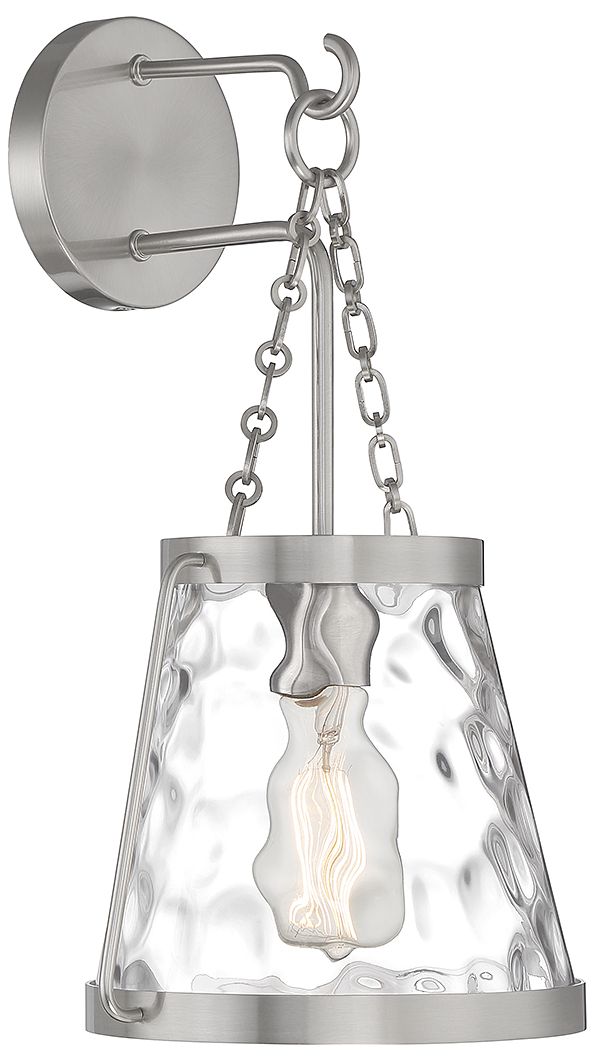 Image 4 Crawford 1-Light Wall Sconce in Satin Nickel more views