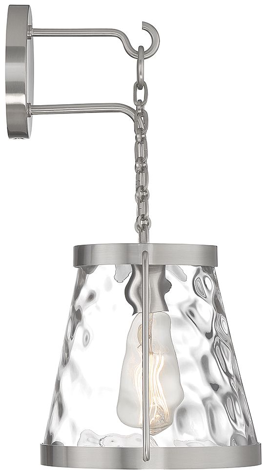 Image 5 Crawford 1-Light Wall Sconce in Satin Nickel more views