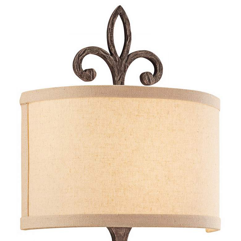 Image 3 Crawford 11 inch Wide Cottage Bronze Wall Sconce more views