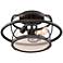 Crawford 12" Wide Oil Rubbed Bronze Outdoor Ceiling Light
