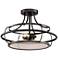Crawford 16" Wide Oil Rubbed Bronze Outdoor Ceiling Light