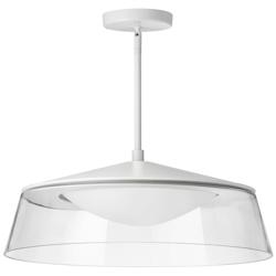 Crawford 18&quot; Wide Matte White 35W LED Pendant