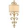 Crawford 25 3/4" High Gold Scrollwork Metal Wall Sconce