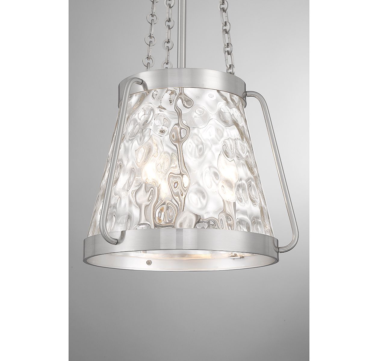 Image 6 Crawford 3-Light Pendant in Satin Nickel more views