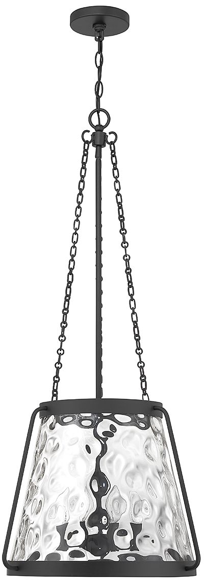 Image 2 Crawford 4-Light Pendant in Matte Black more views
