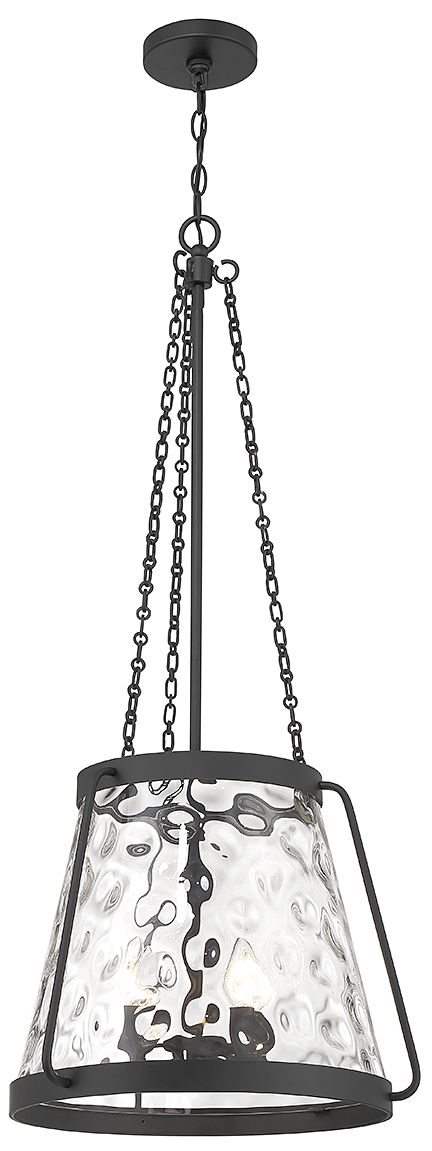 Image 5 Crawford 4-Light Pendant in Matte Black more views