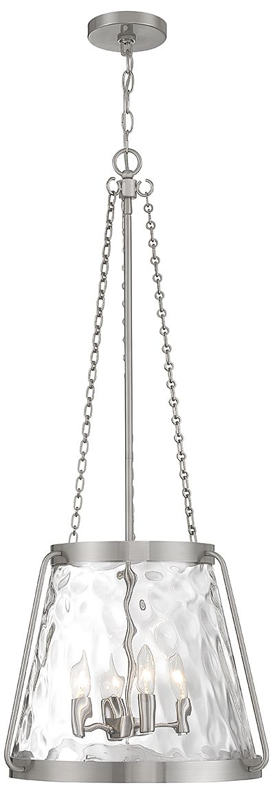 Crawford 4-Light Pendant in Satin Nickel