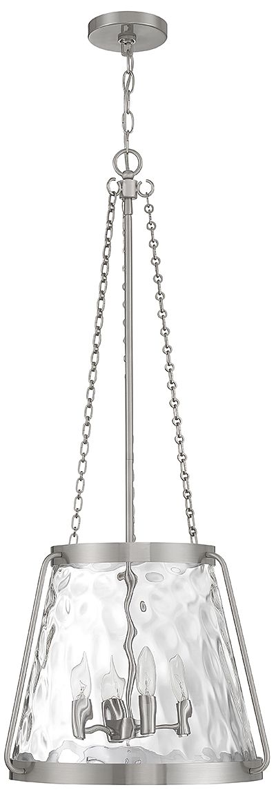 Image 2 Crawford 4-Light Pendant in Satin Nickel more views