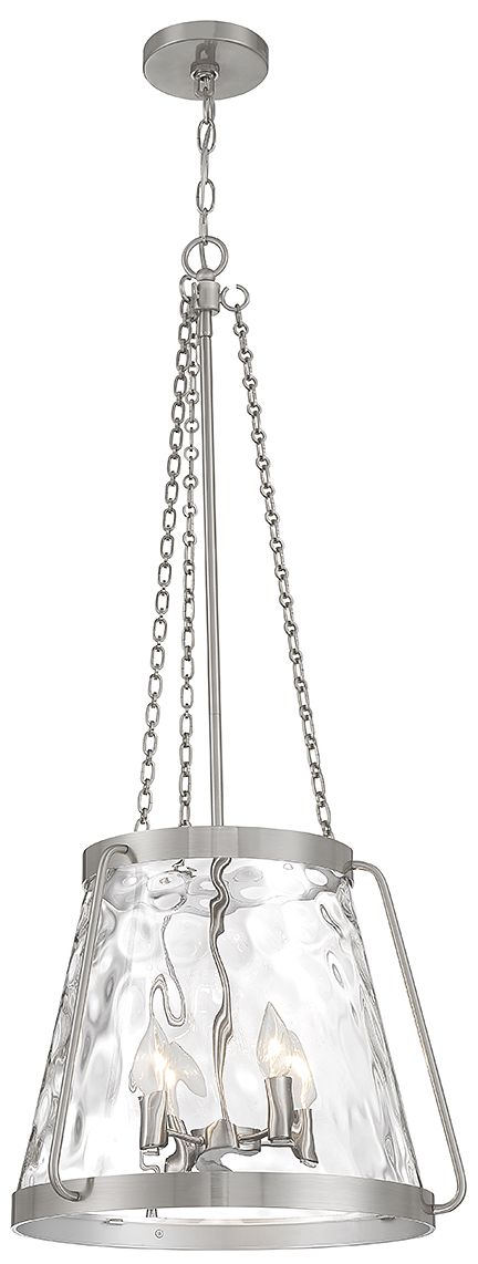 Image 5 Crawford 4-Light Pendant in Satin Nickel more views