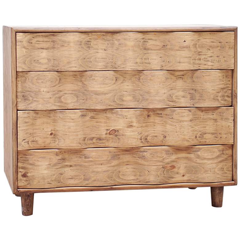 Image 2 Crawford 42" Wide Natural Light Oak Wood Accent Chest