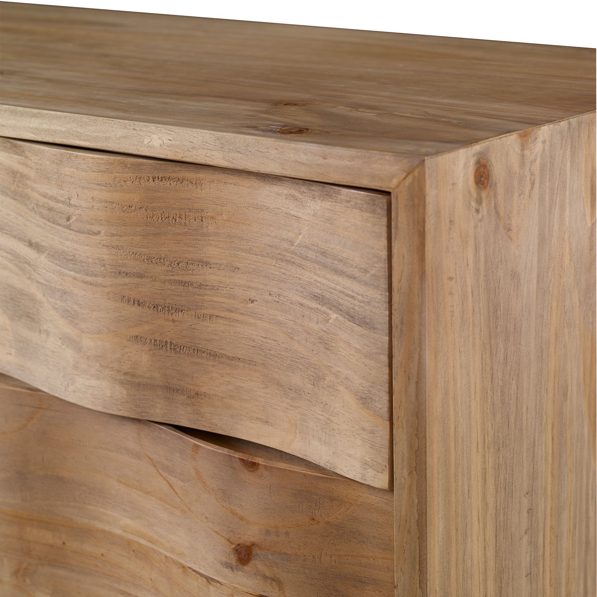 Image 4 Crawford 42" Wide Natural Light Oak Wood Accent Chest more views