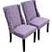 Crawford St. Honore Plum Dining Chair Set of 2