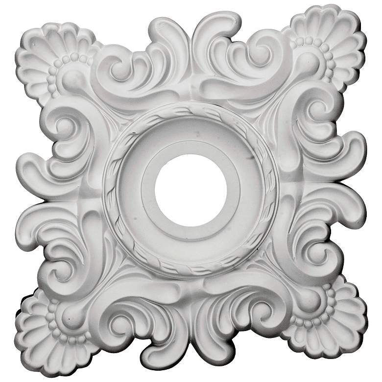 Image 1 Crawley 18" Wide Primed Square Ceiling Medallion