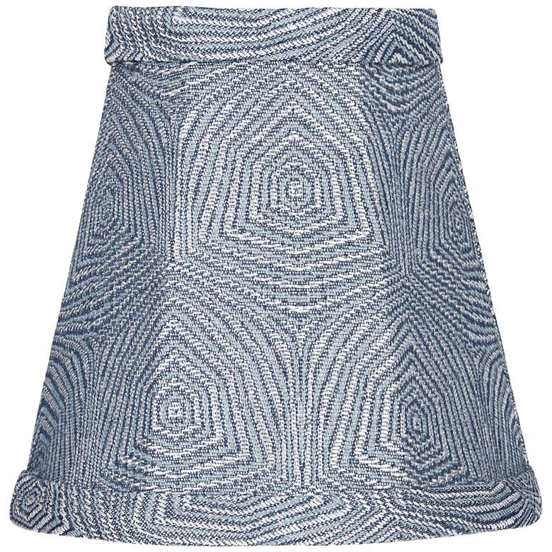 Image 1 Crawley Blue Straight Empire Lamp Shade 3x5x5 (Clip-On)