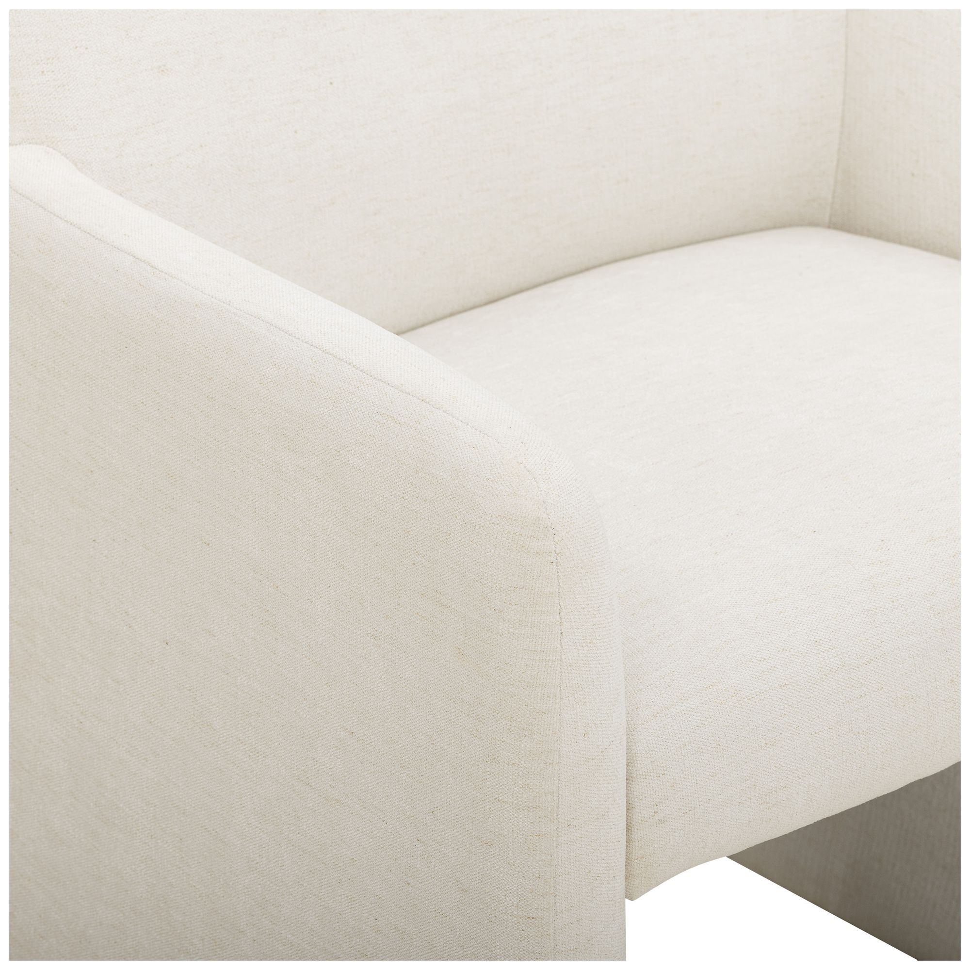 Image 6 Crawley Performance Linen Chenille Dining Chair in Bone more views
