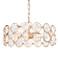 Crays 15" Wide Gold Crystal 3-Light Chandelier