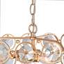 Crays 15" Wide Gold Crystal 3-Light Chandelier