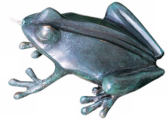 Image 2 Crazy Frog 6" High Cast Brass Water Spitter Fountain - Made to Order