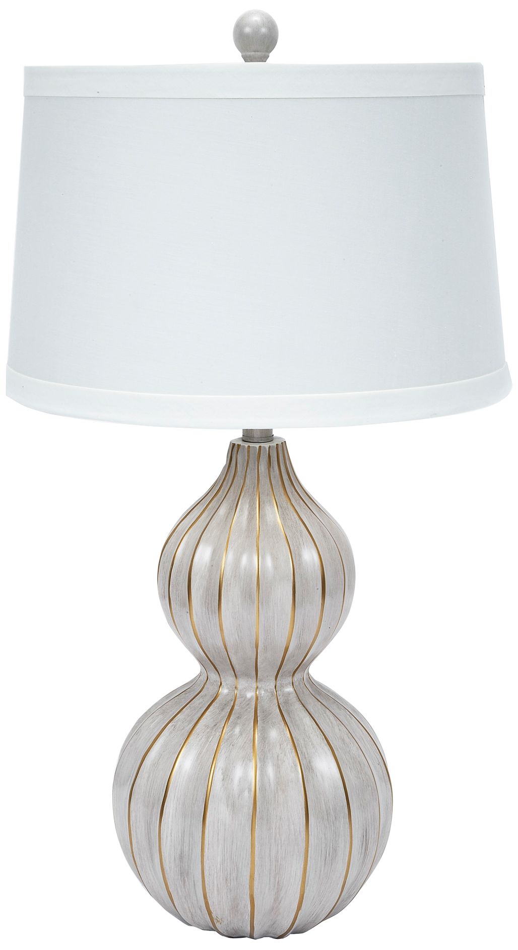 cream gourd table lamp