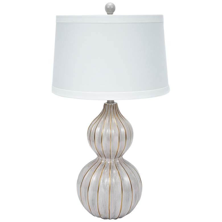 Image 1 Cream and Gold Gourd Table Lamp