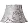 Cream and Gray Floral Scroll Lamp Shade 10x17x11 (Spider)