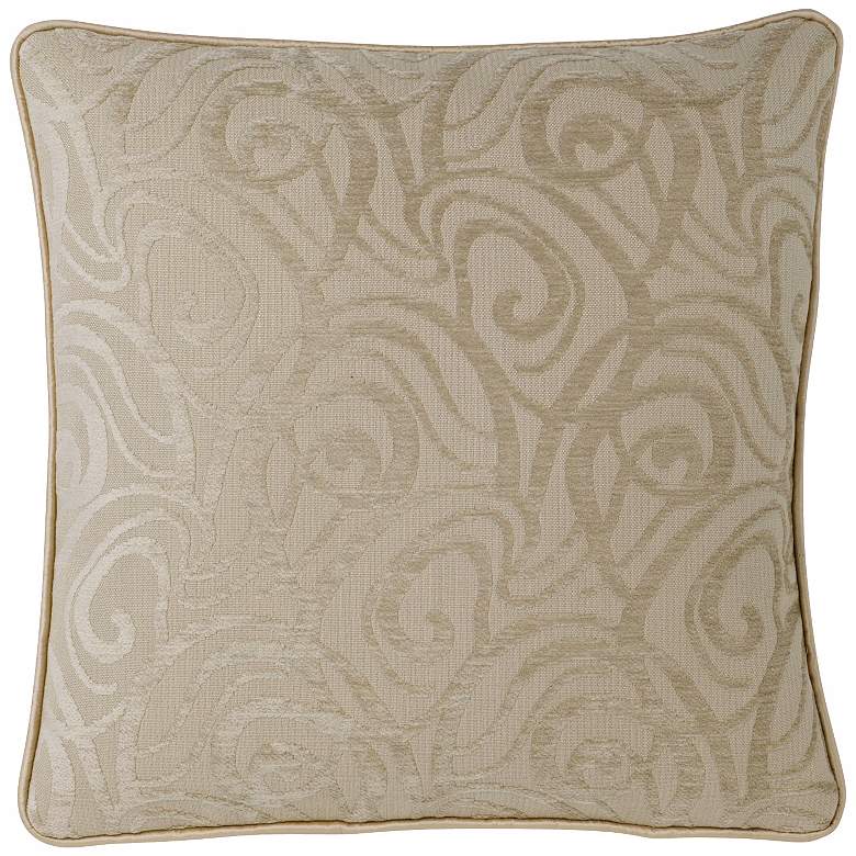 Image 1 Cream Babylon Swirl 18 inch Square Pillow
